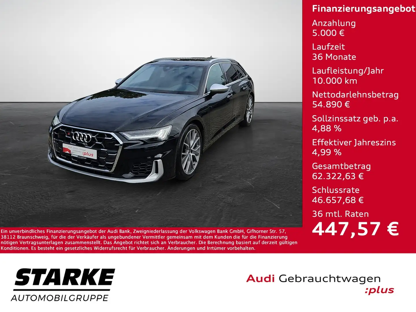 Audi S6 Avant TDI tiptronic quattro NaviPlus Matrix AHK... Schwarz - 1
