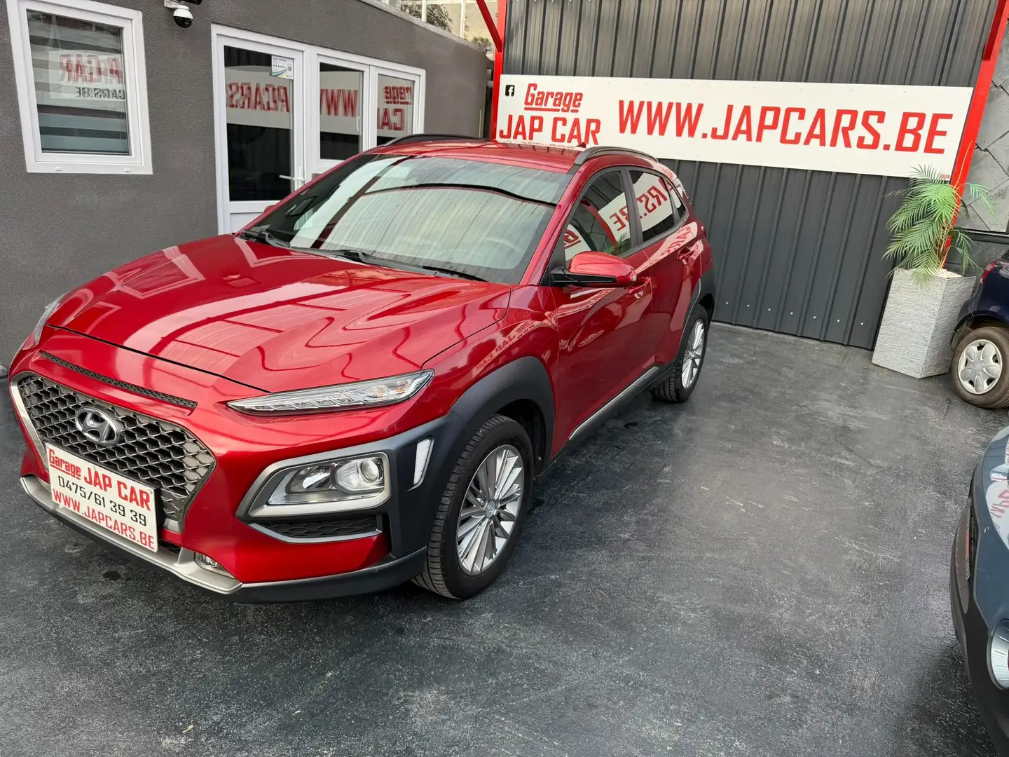 Hyundai KONA full options garantie 1an cuir,clim gps carplay Rood - 2