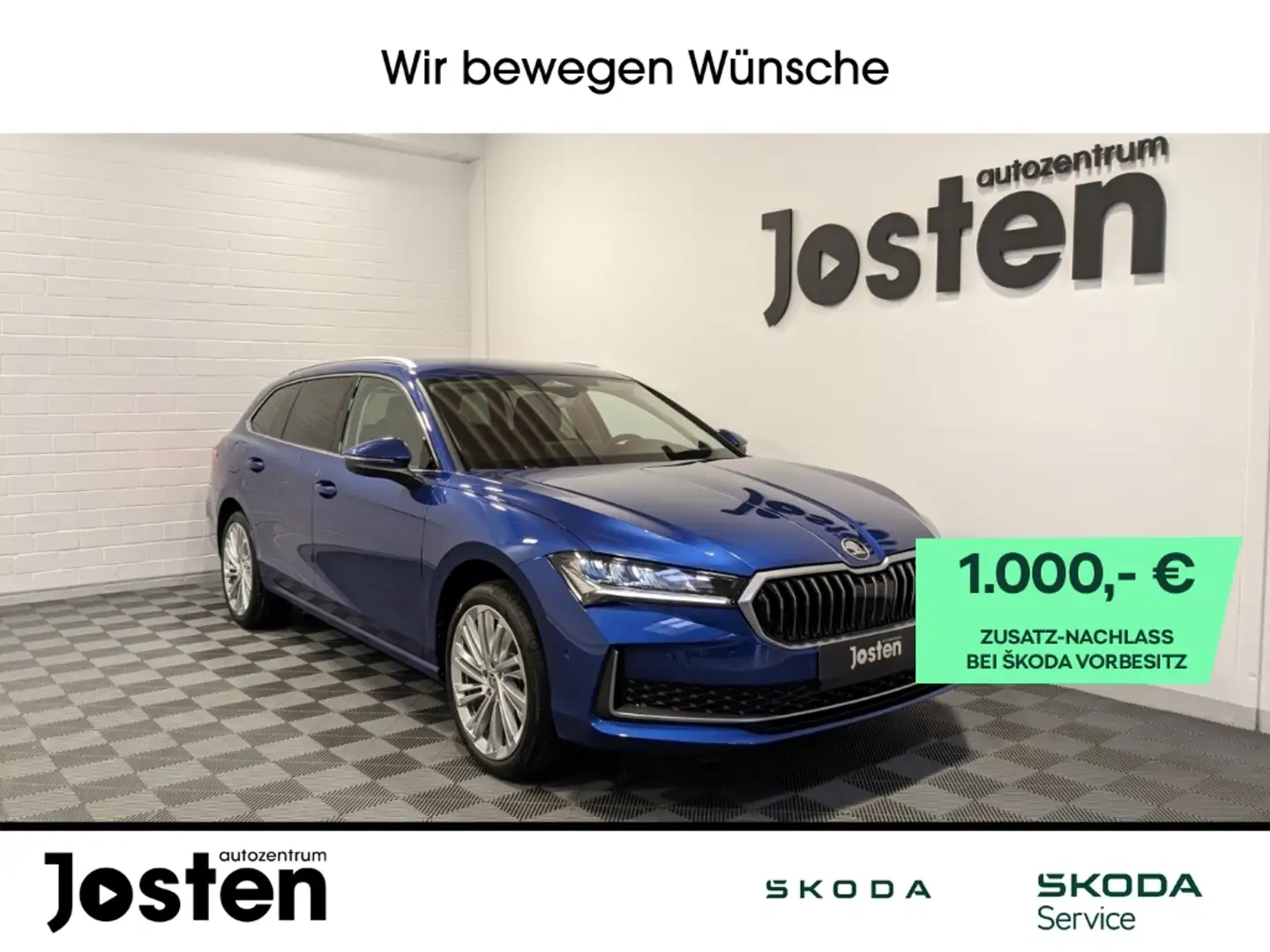 Skoda Superb Combi Selection 1.5eTSI AHK Canton 360 ACC Navi Blau - 1