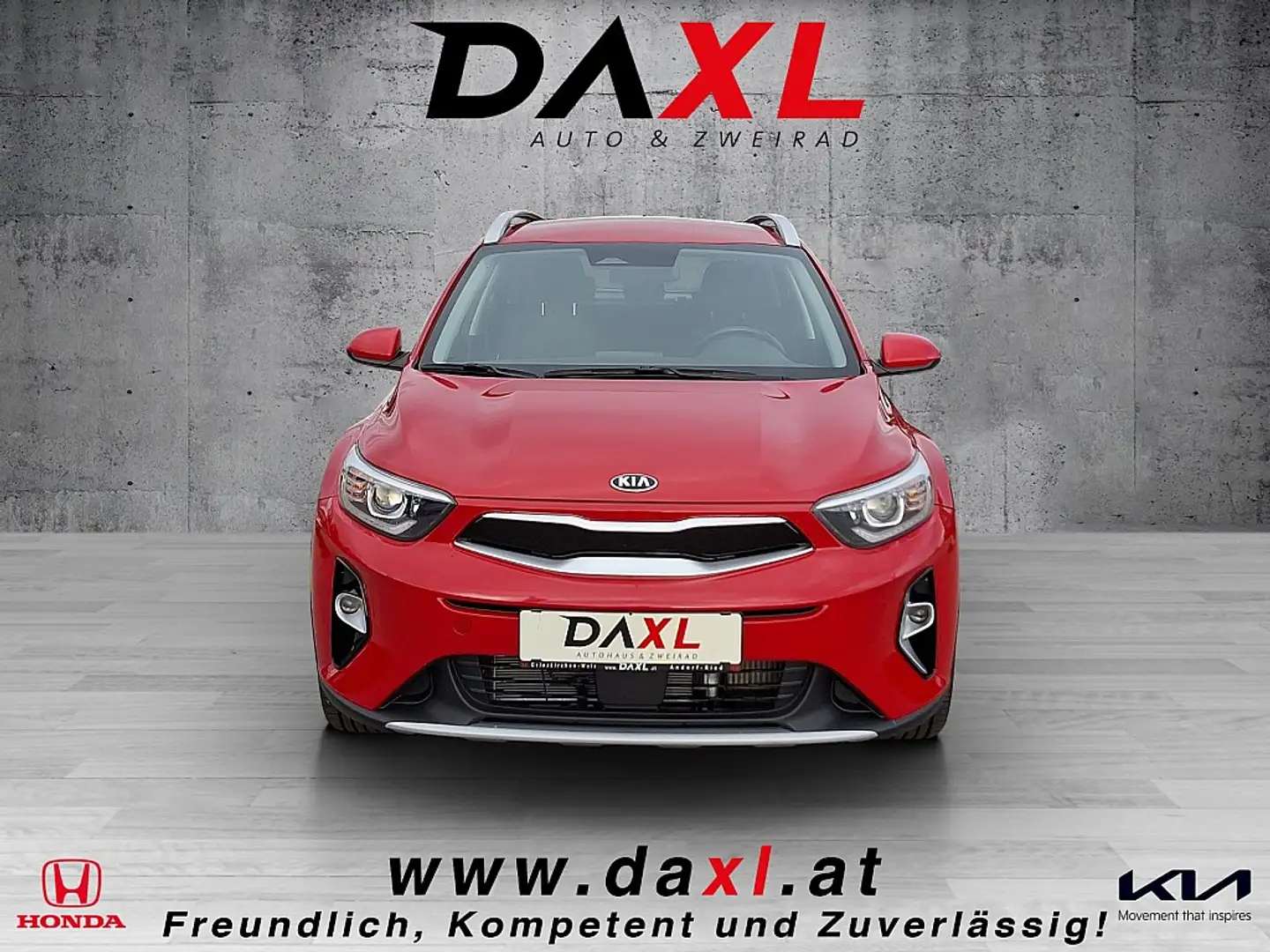 Kia Stonic 1,0 TGDI GPF ISG Silber € 209,27 monatlich Rot - 2