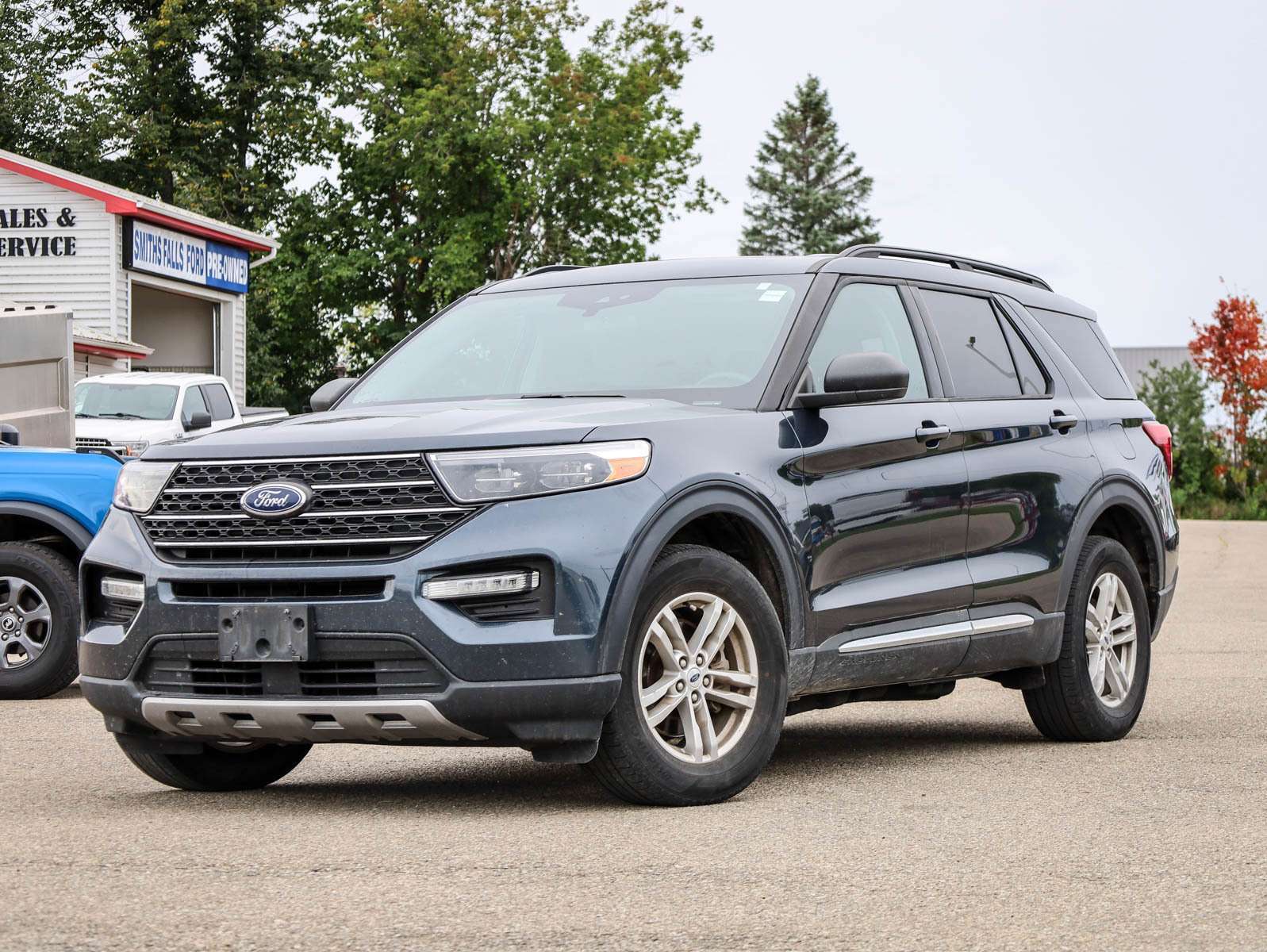 Blue 2022 Ford Explorer SUV / Crossover All-Wheel Drive Automatic