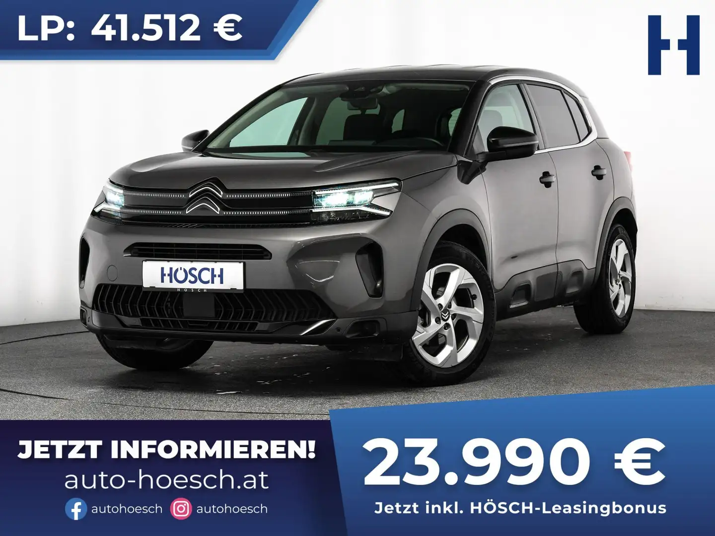 Citroen C5 Aircross Hybrid 136 Plus CARPLAY KAMERA LED -42% Grau - 1