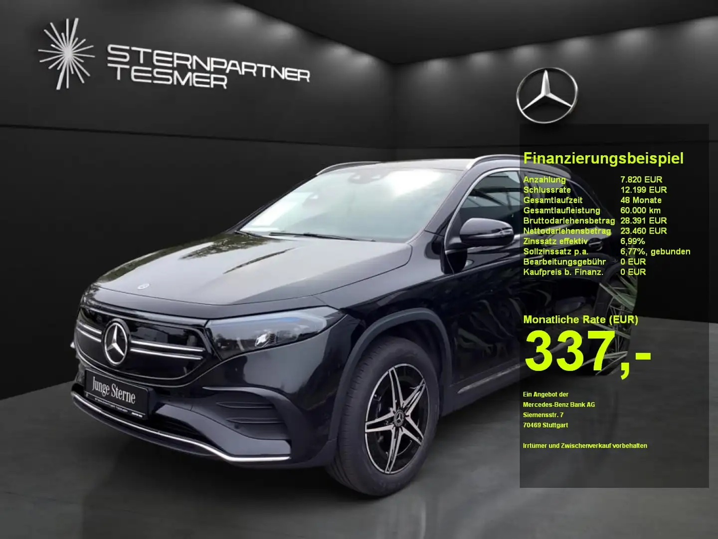 Mercedes-Benz EQA 250 +AMG+MBUX+KAMERA+Ambiente+SHZ+AUT+LED Noir - 1