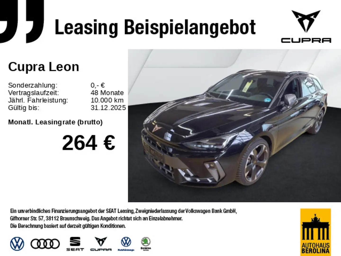CUPRA Leon ST 1.5 eTSI DSG *ACC*R-CAM*NAV*LED*SHZ* Schwarz - 1