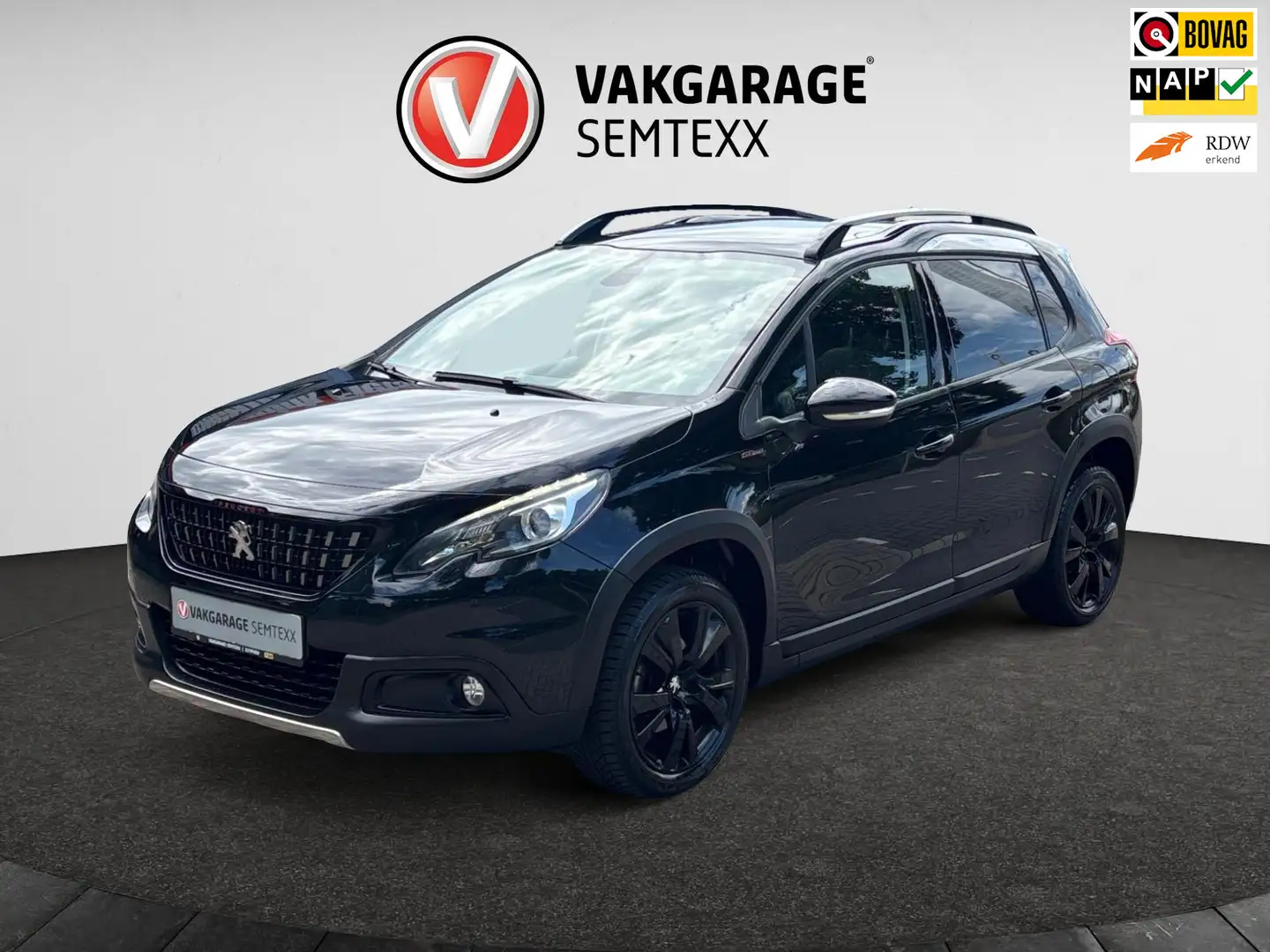 Peugeot 2008 1.2 Turbo GT-line | Navi | Camera | Panodak | Clim Zwart - 1