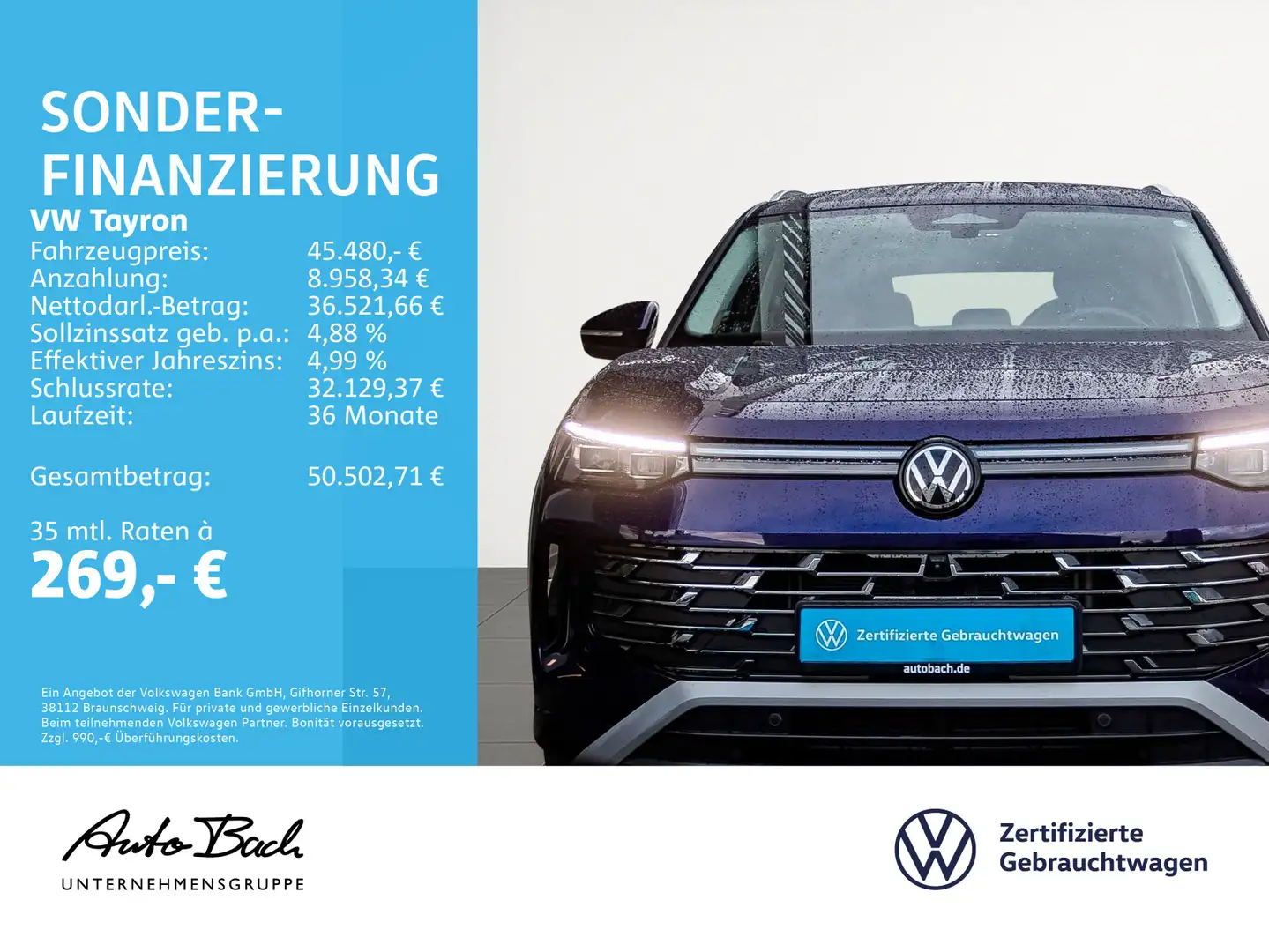 Volkswagen Tayron 1.5 eTSI "Elegance" DSG Navi LED Digital Mauve - 2