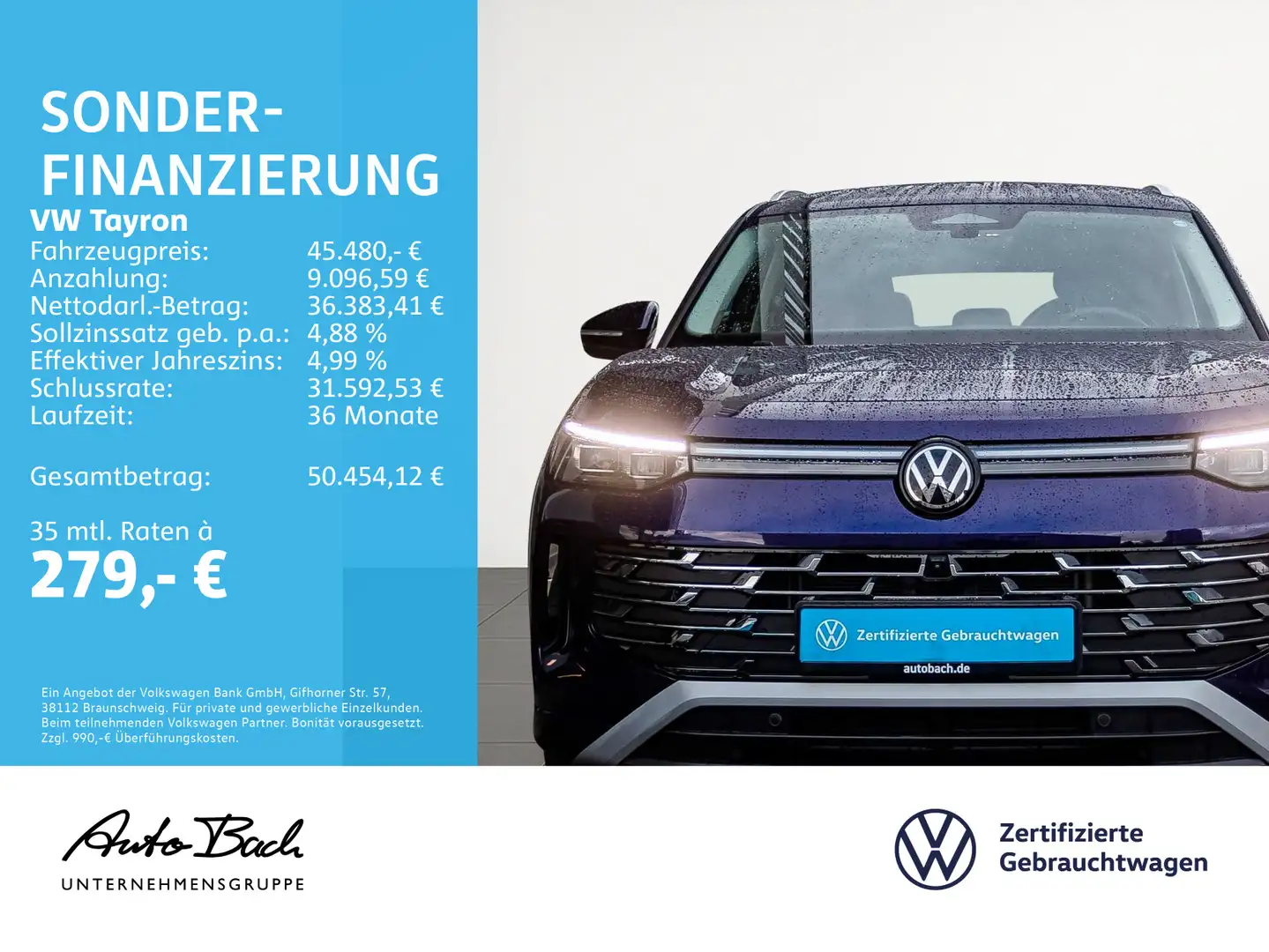 Volkswagen Tayron 1.5 eTSI "Elegance" DSG Navi LED Digital Violett - 2