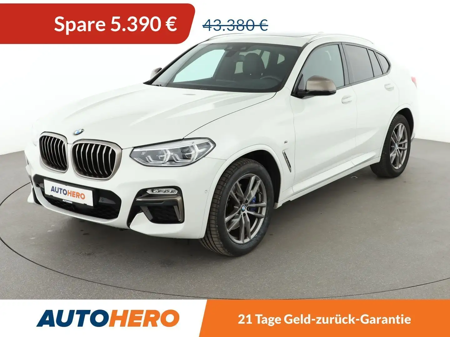 BMW X4 M40d Aut.*NAVI*PANO*ACC*LED*HEAD-UP*CAM*SHZ*PDC* Weiß - 1