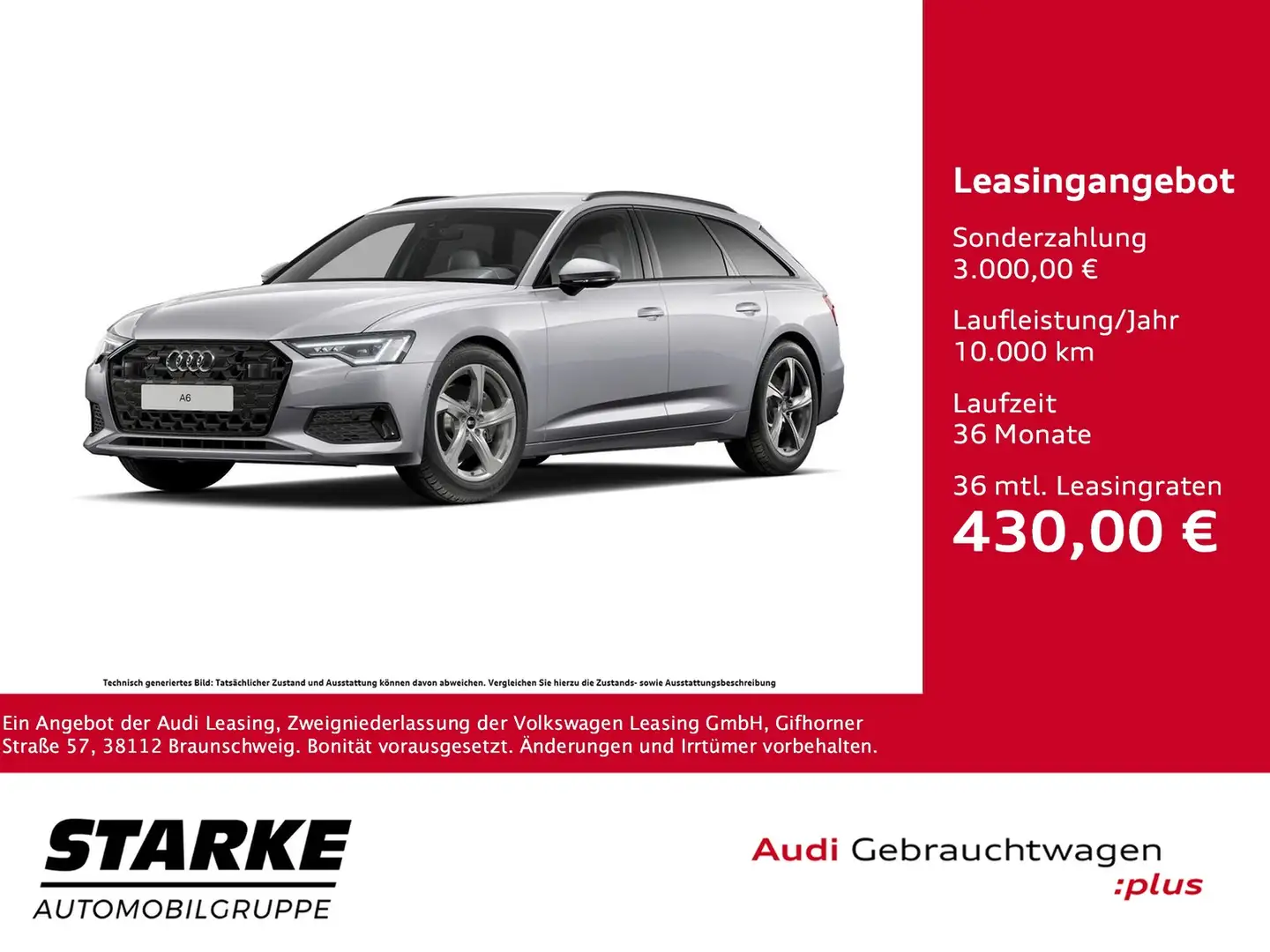 Audi A6 Avant 45 TDI S tronic quattro advanced Argento - 1