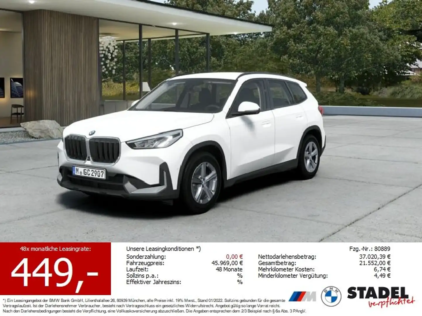 BMW X1 sDrive18i Weiß - 1