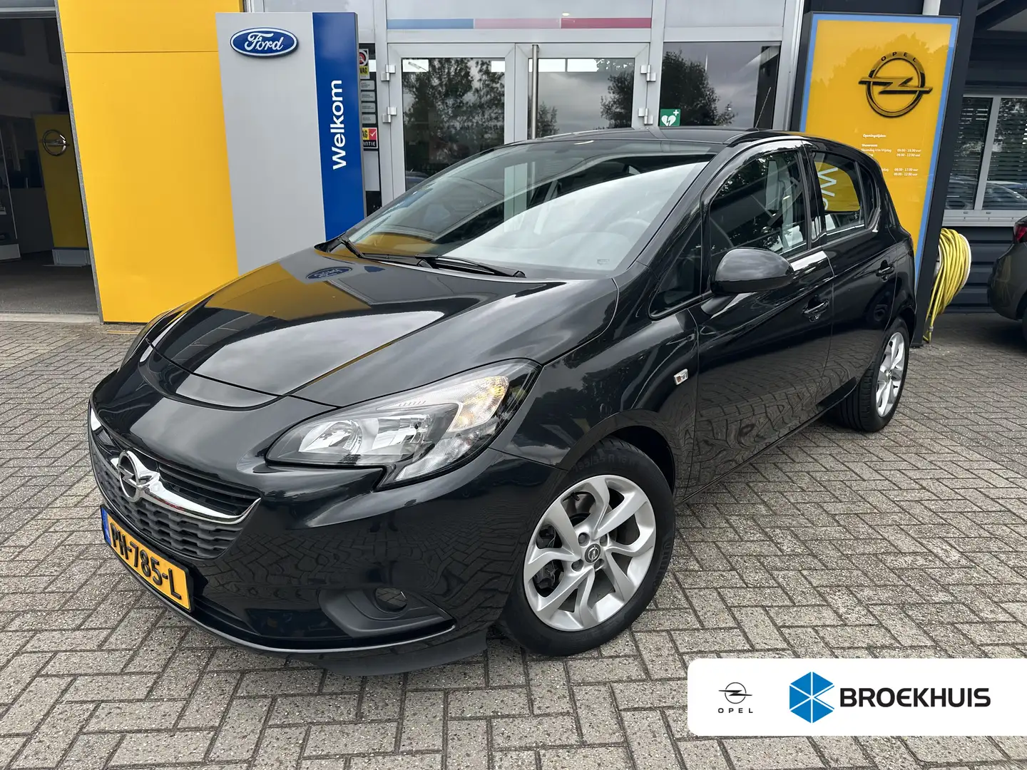 Opel Corsa 1.0 90PK Turbo Edition | TREKHAAK AFNEEMBAAR| CRUI Zwart - 1