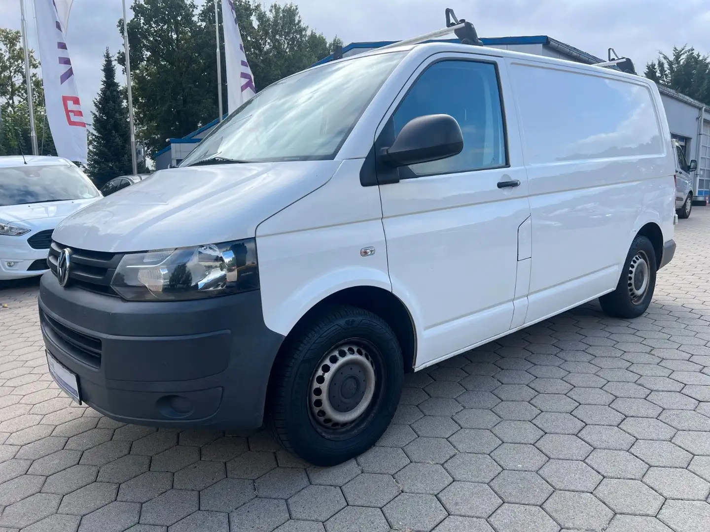 Volkswagen T5 Transporter Kasten-Kombi Kasten Klima Allwett Weiß - 1