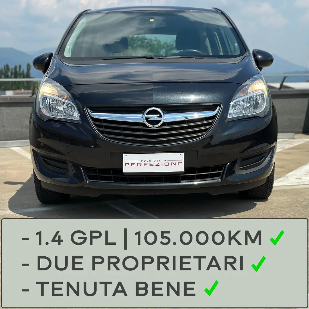 Opel Meriva 1.4 Turbo GPL, Due Proprietari, 105.000km Negro - 1