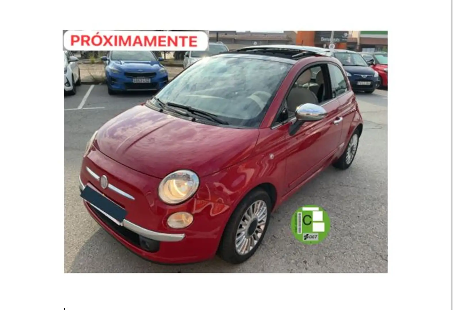 Fiat 500 1.2I 70 CV LOUNGE 3P Rood - 1