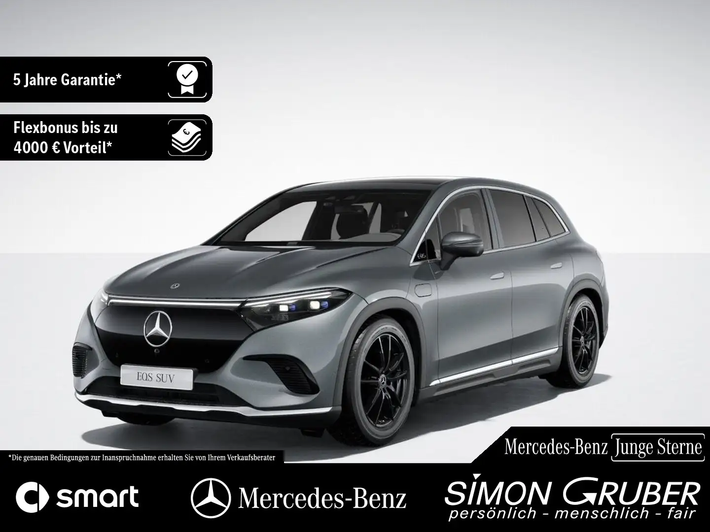 Mercedes-Benz EQS SUV EQS 450 4M SUV Hyperscreen Massage Pano AHK Grau - 1