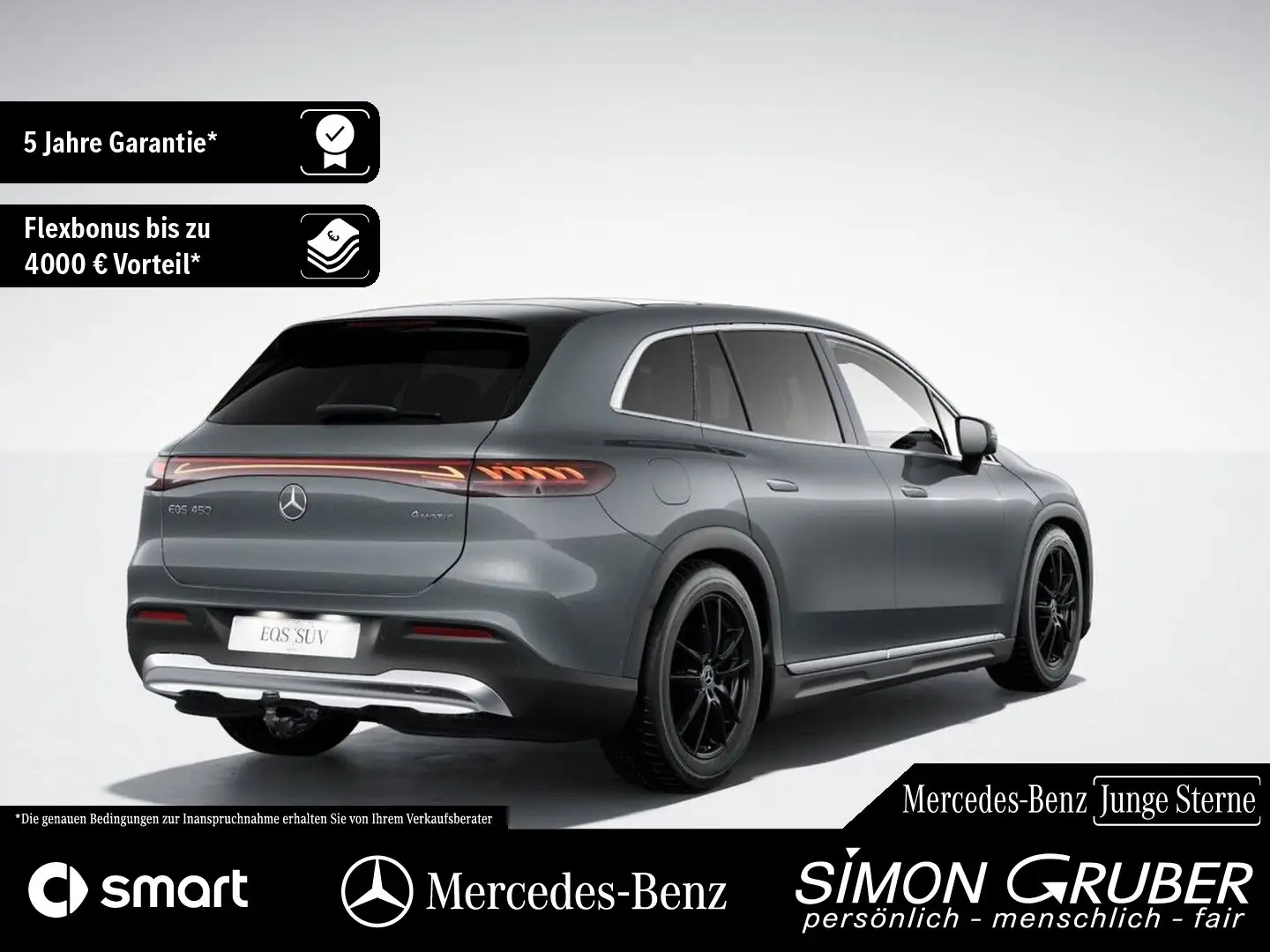 Mercedes-Benz EQS SUV EQS 450 4M SUV Hyperscreen Massage Pano AHK Grau - 2