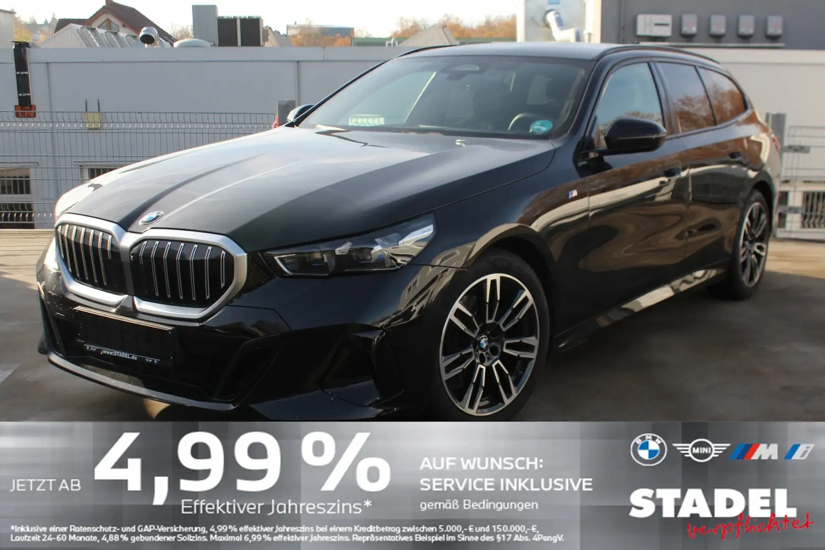 BMW 520 d Tour. M Sport Navi.LED.ACC.AHK.360°.KomfZg Schwarz - 1