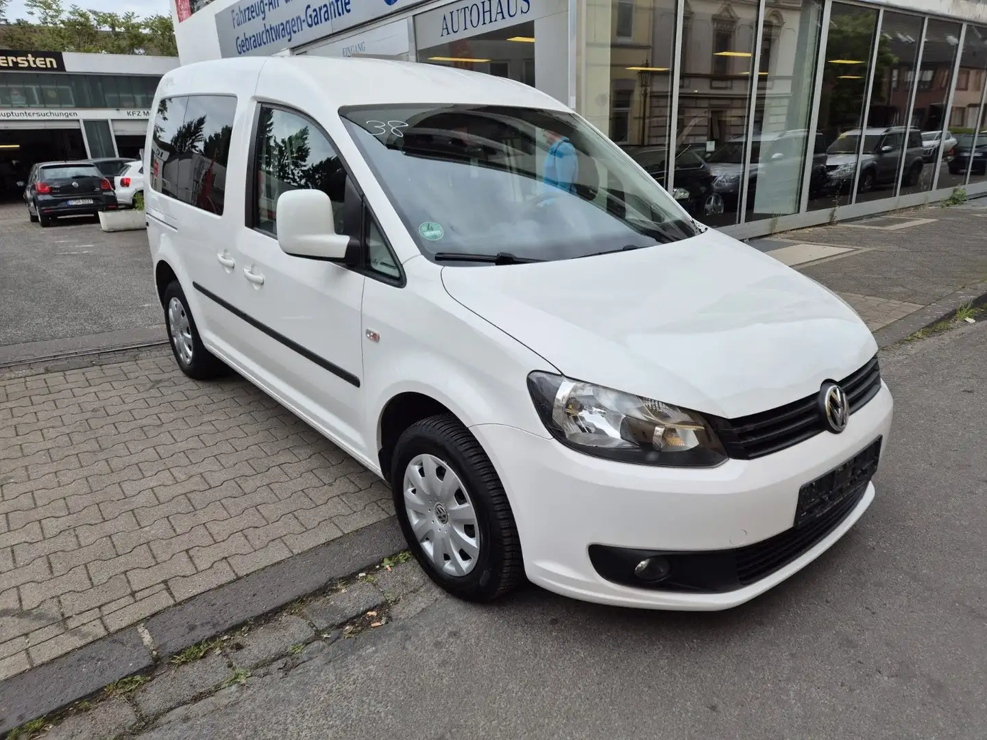 Volkswagen Caddy Kombi 1.6 TDI Automatik 2 Schiebet. Klima Blanc - 2