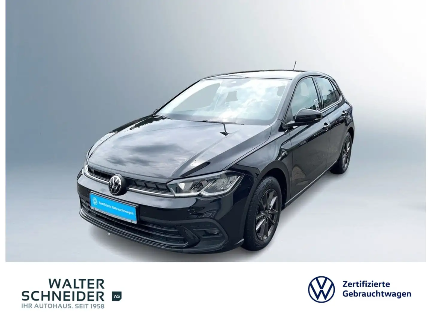 Volkswagen Polo 1.0 Life SHZ PDC Noir - 1