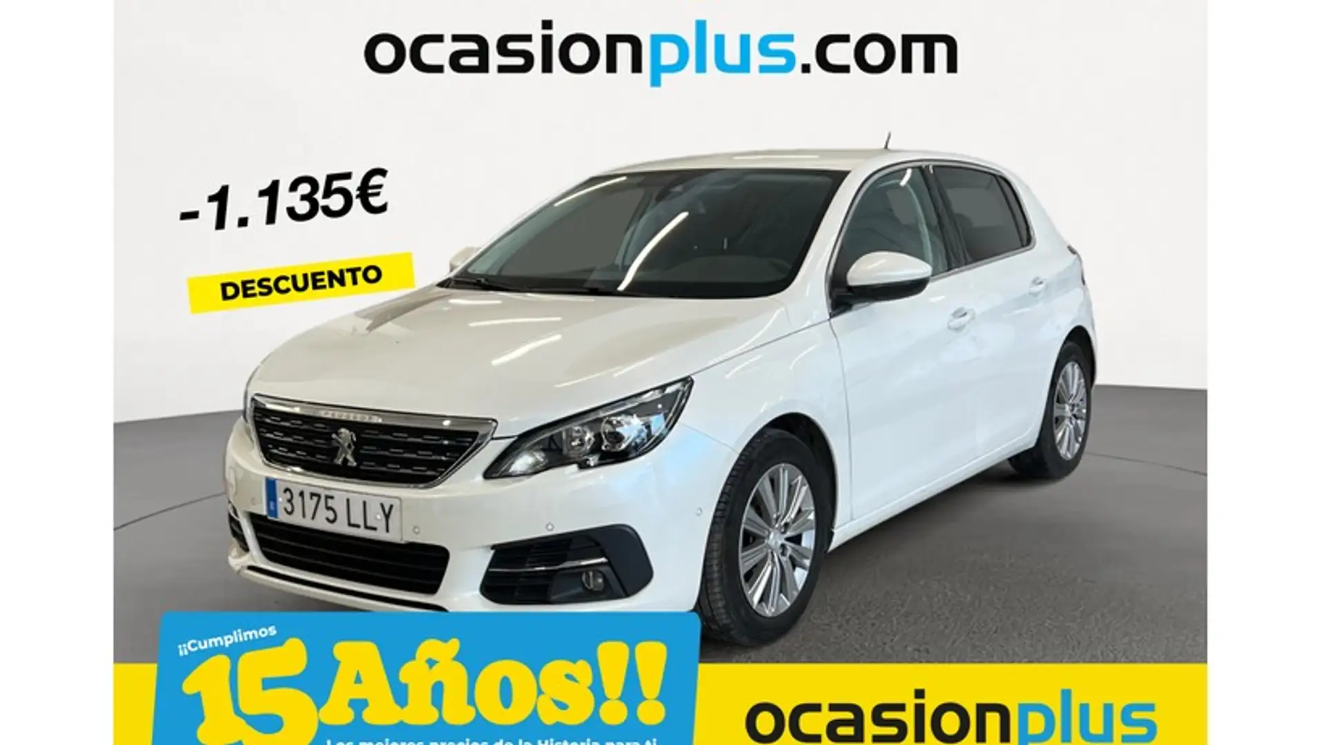 Peugeot 308 1.2 PureTech S&S Allure 130 Blanc - 1