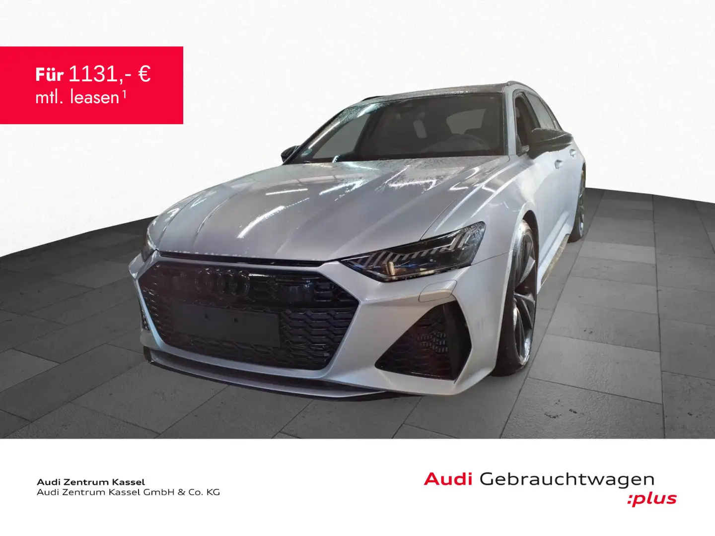 Audi RS6 4.0 TFSI qu. Laser B&O Pano HuD 360° Silber - 1