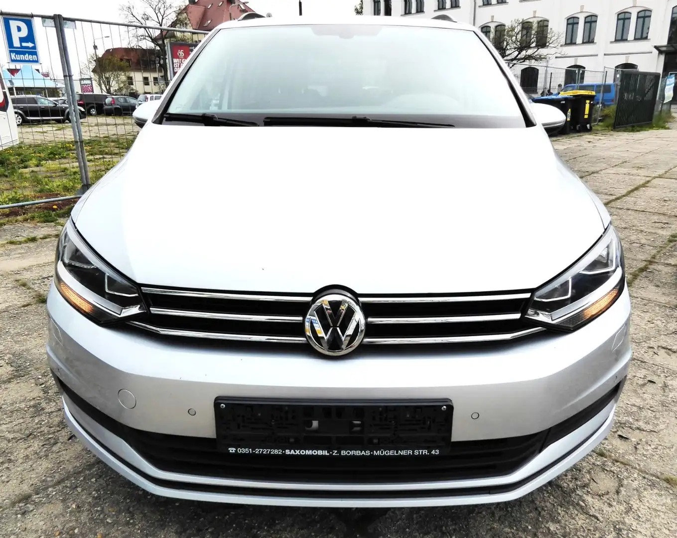 Volkswagen Touran Comf.,7-sitze,Start-St.,Navi,Klima,Alu,E6 Zilver - 2