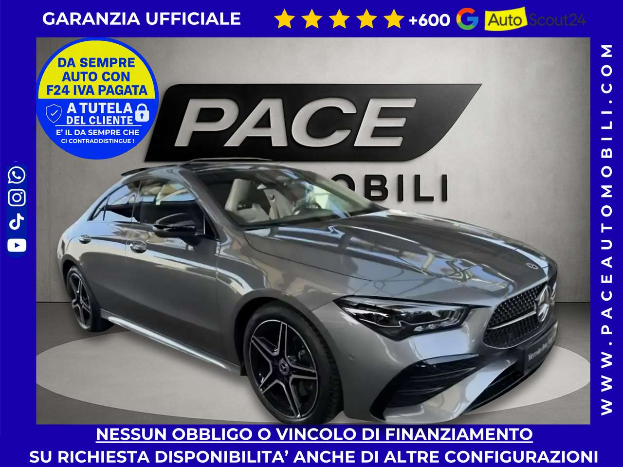Mercedes-Benz CLA 200 D AMG NIGHT NAVI PREMIUM MBUX BLACK PACK TETTO ACC