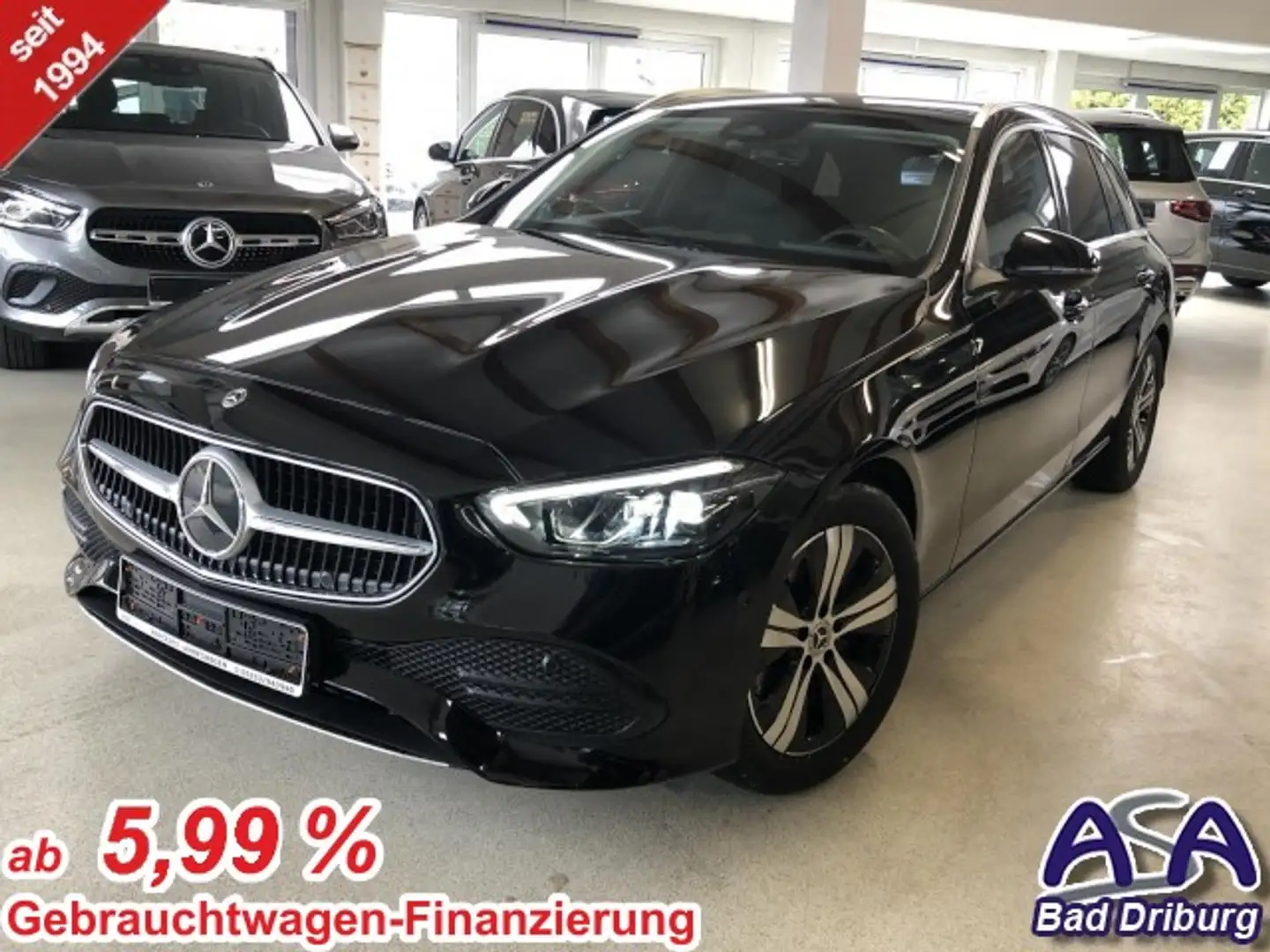 Mercedes-Benz C 220 T d+Avantgarde+Distronic*+Totwinkel+AHK+Kamera+Spi Zwart - 1