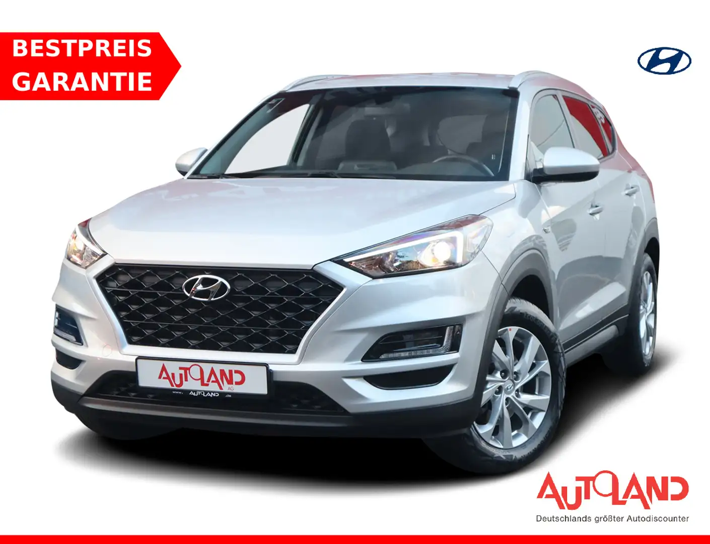 Hyundai TUCSON 1.6 T-GDI Select 2WD SHZ Navi Kamera USB Argent - 1
