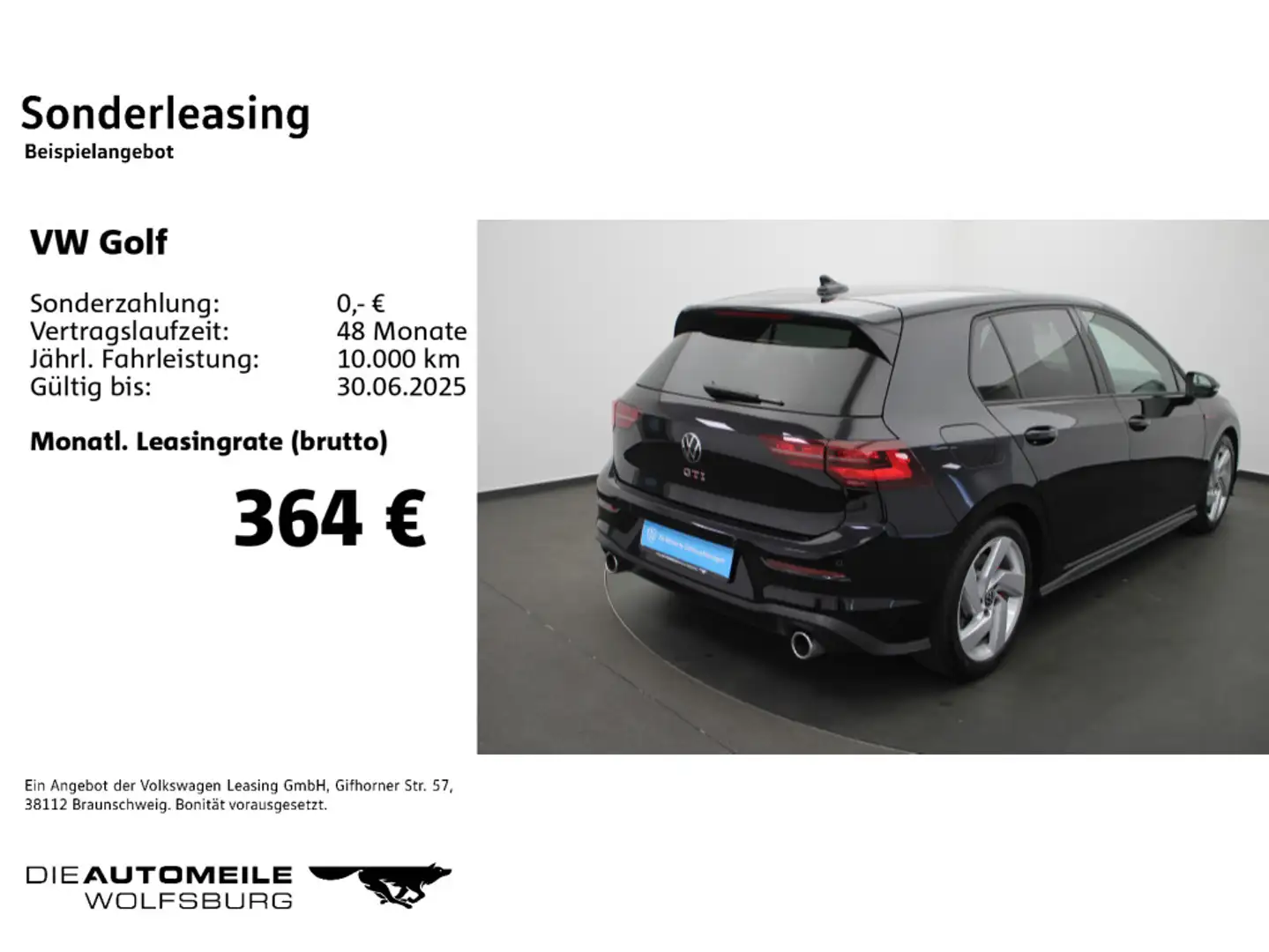 Volkswagen Golf GTI Golf 8 VIII 2.0 TSI DSG GTI Matrix/Leder/Pano/H+ Schwarz - 2