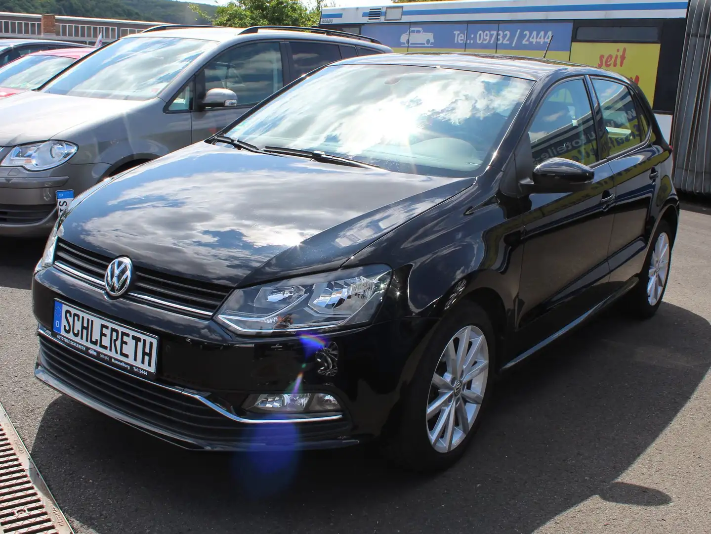Volkswagen Polo Highline BMT, 1. Hand, HU+AU NEU, 90.300 km, Alu Schwarz - 1