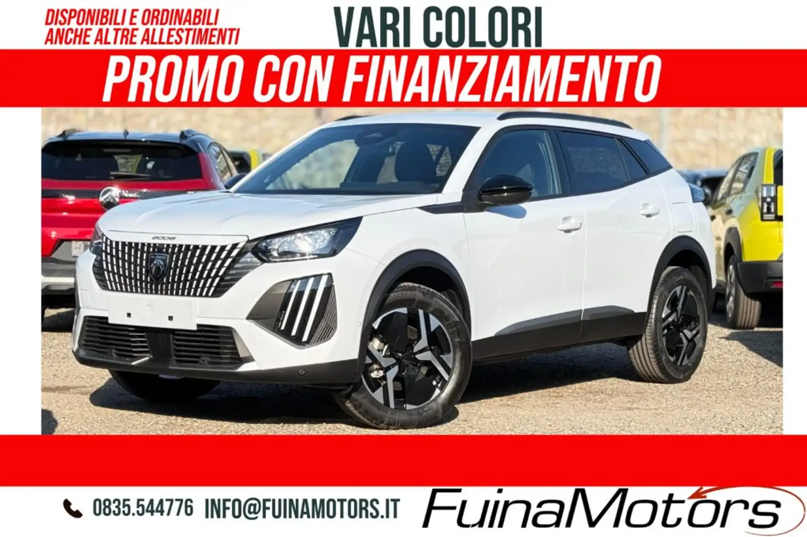 Peugeot 2008 Hybrid 145 e-DCS6 Allure NUOVO Schwarz - 1