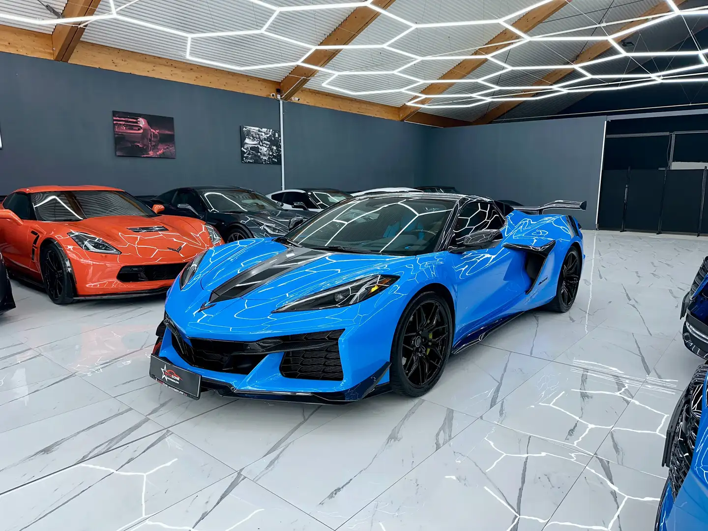 Corvette C8 Corvette C8 Z06 Cabrio Carbon Paket Ohne OPF Bleu - 1