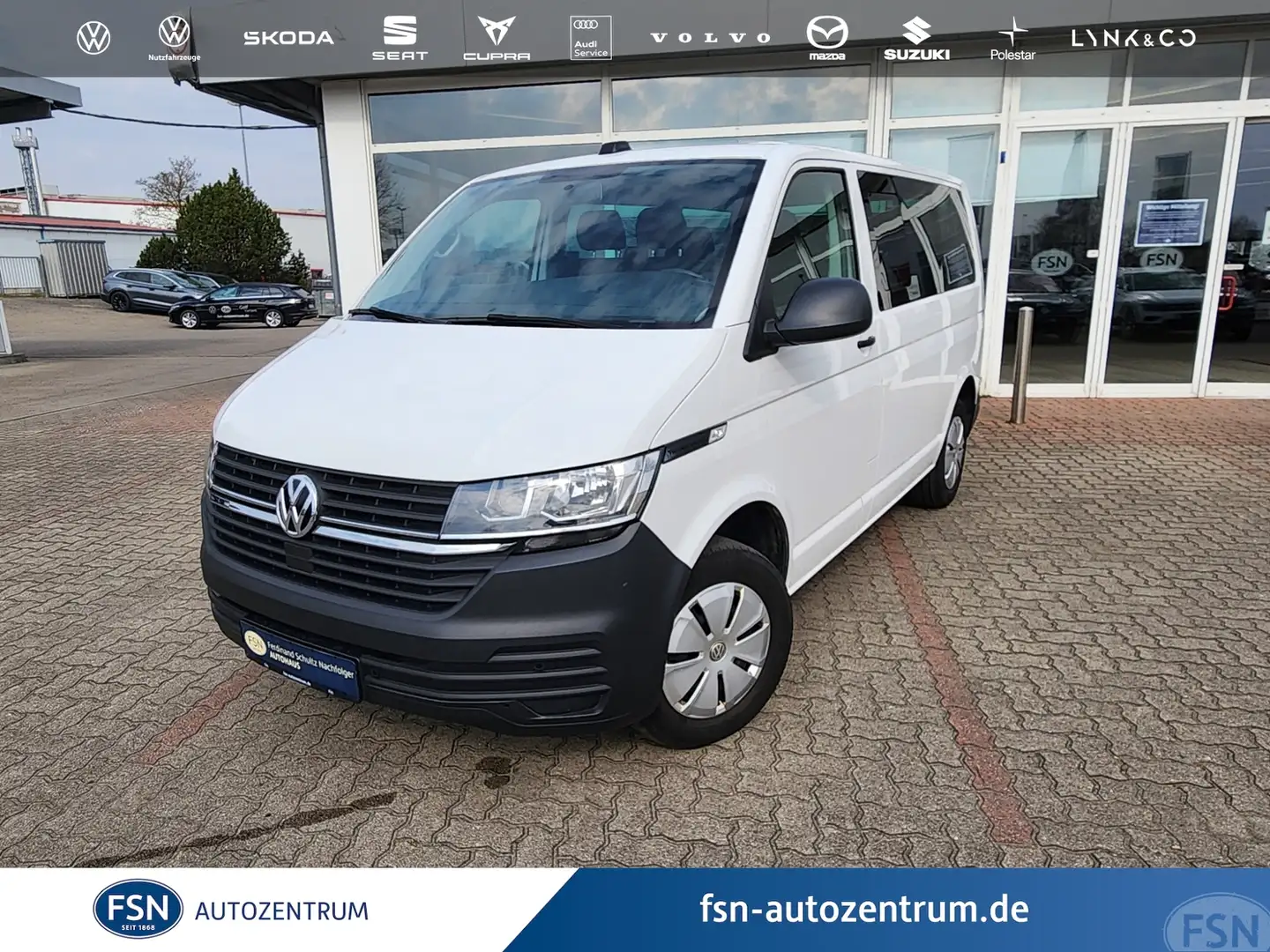 Volkswagen T6.1 Transporter 2.0 TDI Kombi Navi AHK PDC MFL Blanc - 1
