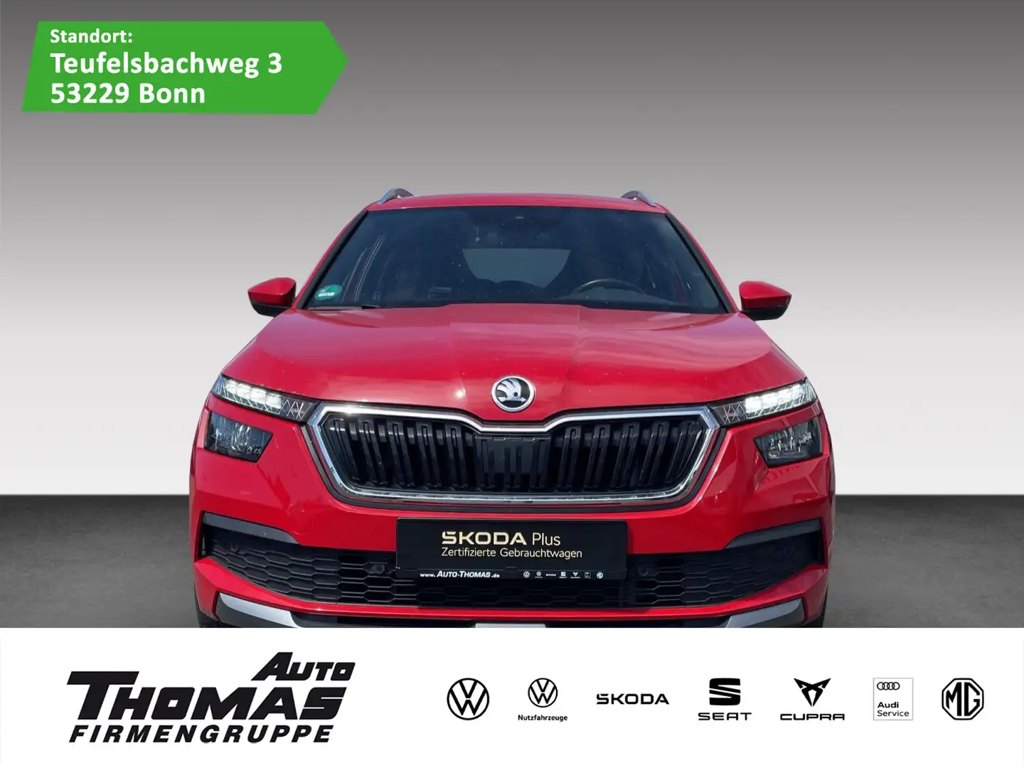 Skoda Kamiq Ambition 1.0 TSI DSG LED NAVI AHK Rot - 1