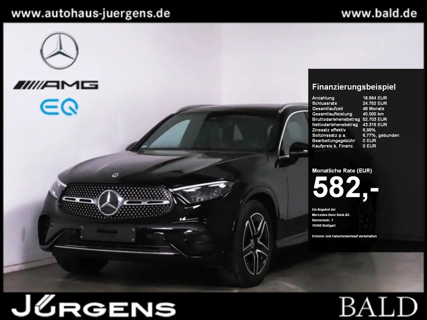Mercedes-Benz GLC 300 4M AMG-Sport/Pano/Winter/MEMO/DIGITAL/19 Schwarz - 1