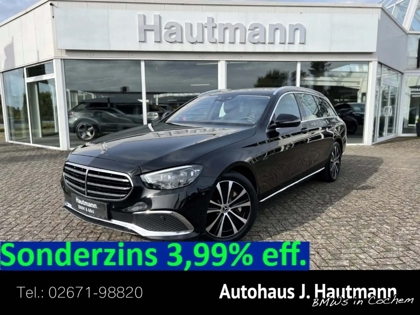 Mercedes-Benz E 300 de T EXCLUSIVE +1.HAND+LEDER+BURM.+MULTIB. Black - 1