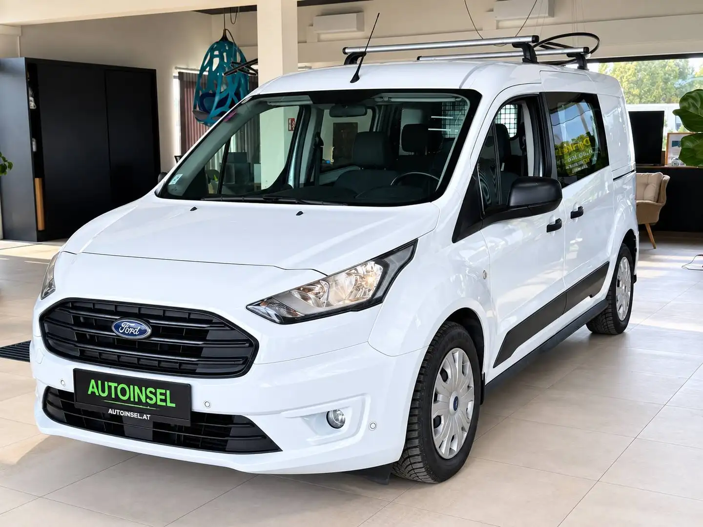 Ford Transit Connect Kasten-Lang Einparkhilfe+5-Sitze+2-Schriebetüren+1.Besitz Weiß - 2
