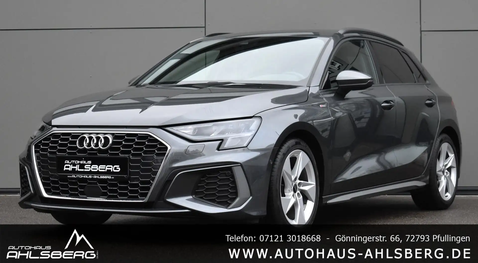 Audi A3 TDI SB/S-LINE/ VIRTUEL/TEMPO/LED/RFK/KEYLESS/NAVI Grigio - 1