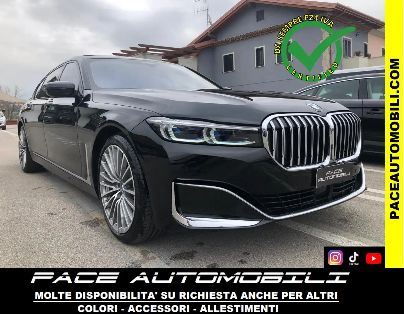BMW 730 D XDRIVE LUXURY LUNGA LED KAMERA TV PDC LASER Nero - 1