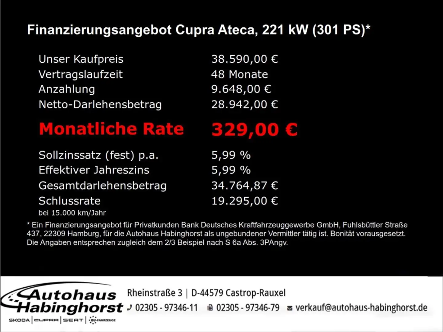 CUPRA Ateca 2.0 TSI DSG 4Drive Edition VZ Akrapovic Brembo DCC Weiß - 2