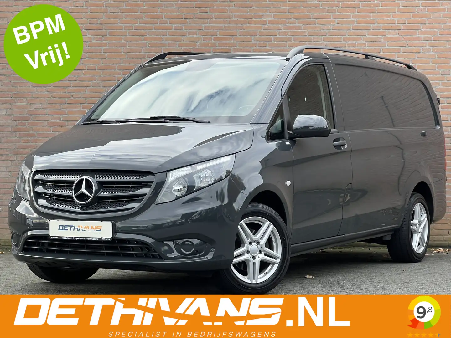Mercedes-Benz Vito 116CDI 164PK Lang / Cruisecontrol / Airconditionin Gris - 1