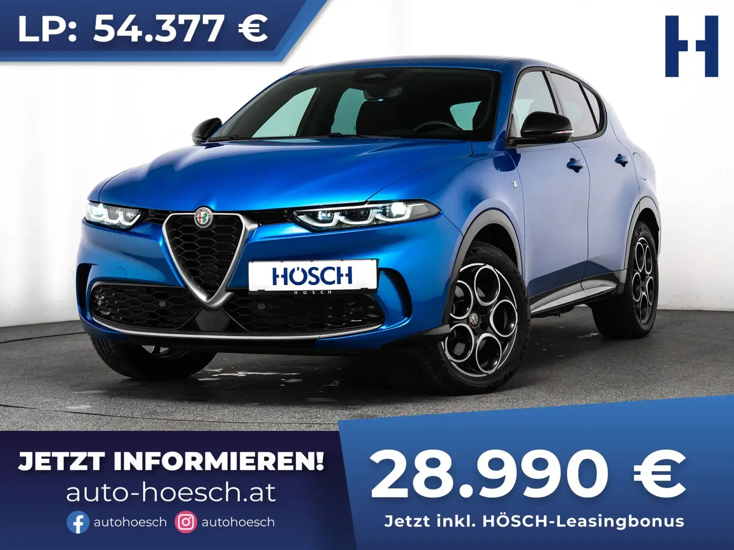Alfa Romeo Tonale PHEV Ti 280 eAWD MATRIX KAMERA ACC CARPLAY Blau - 1