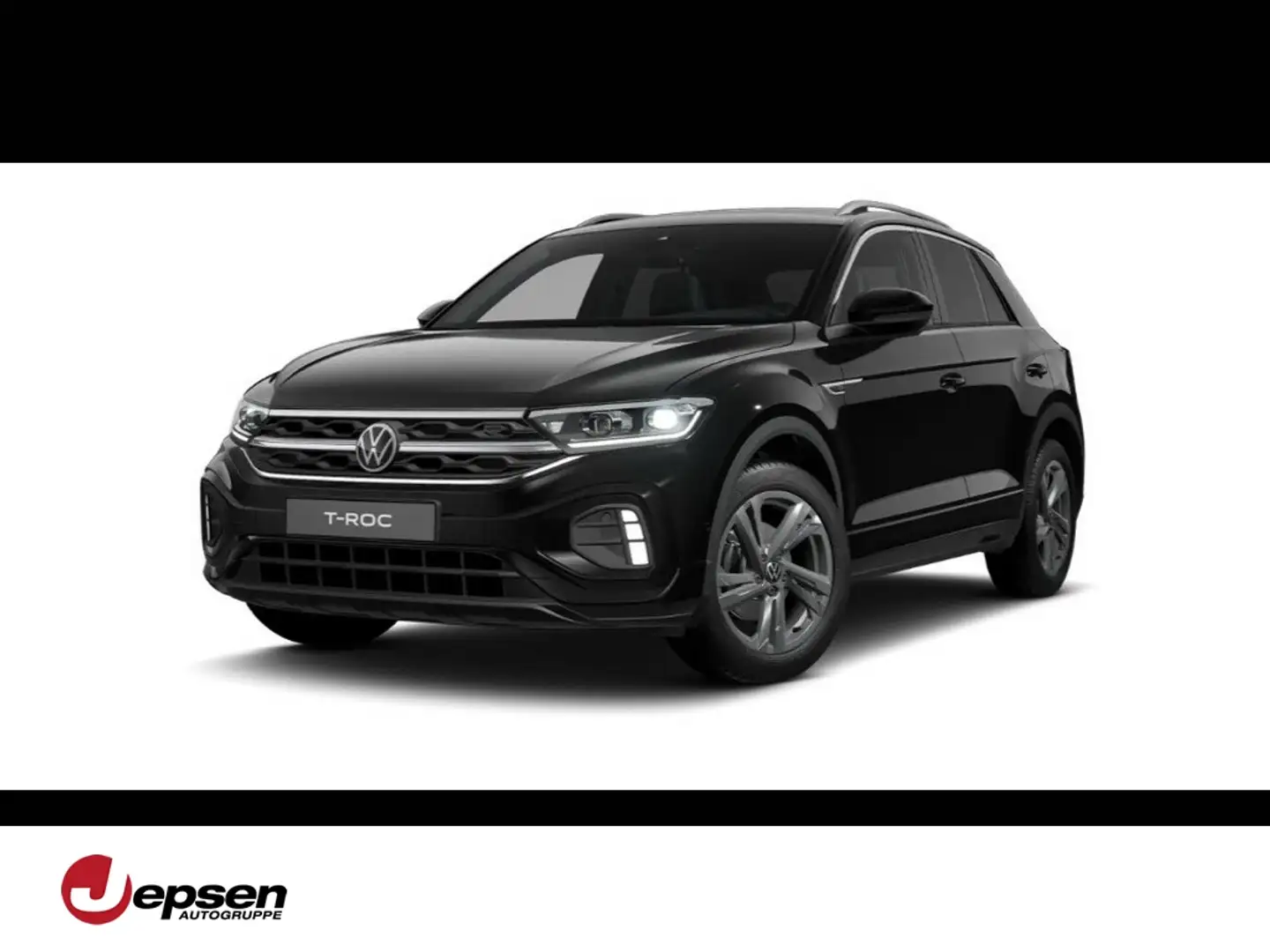 Volkswagen T-Roc R-Line 1.5 TSI OPF DSG AHK+Climatronic+Navi Noir - 1