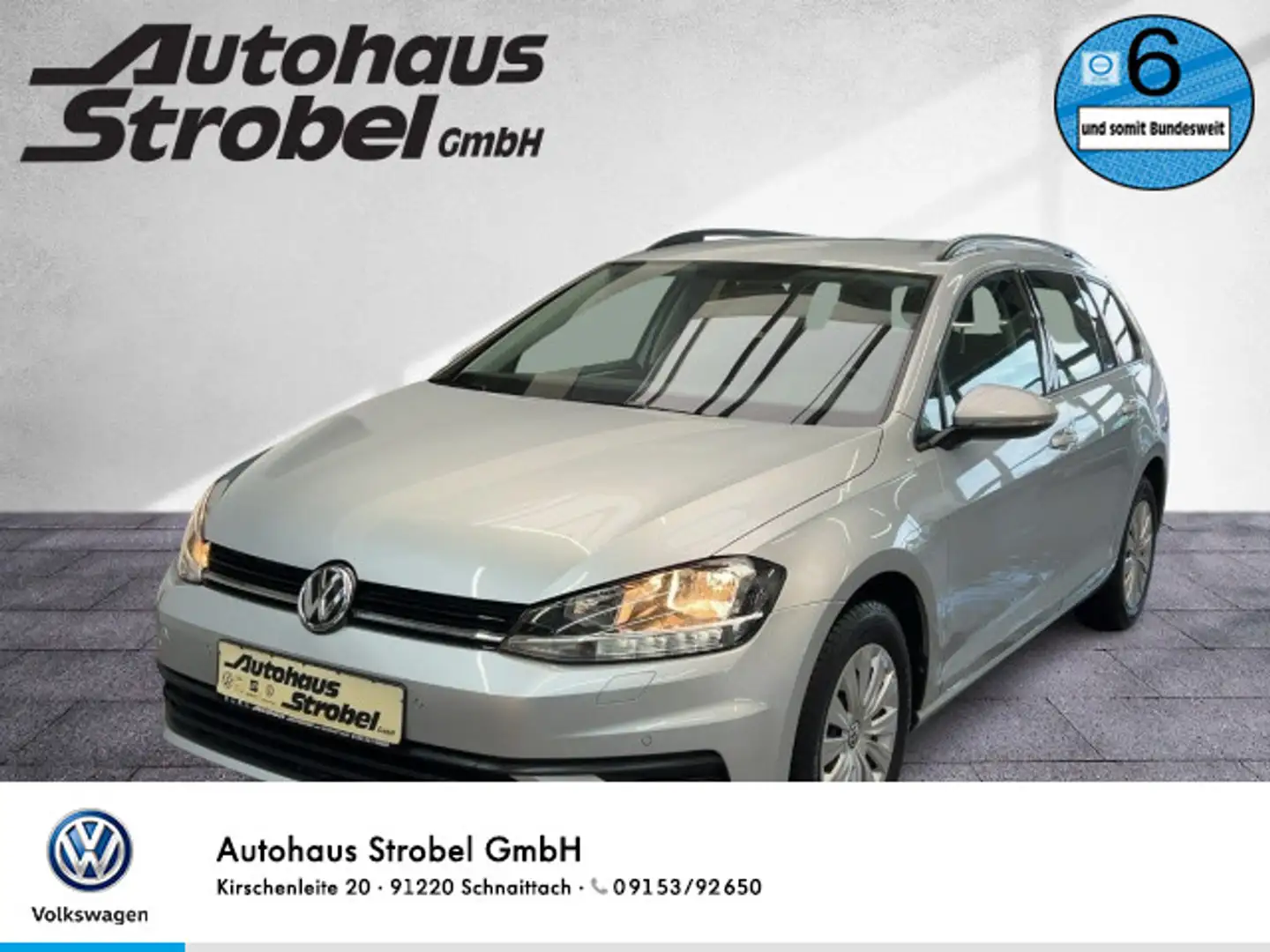 Volkswagen Golf Variant Golf VII Variant 1.6 TDI Trendline ab 3,99% Navi Silber - 1