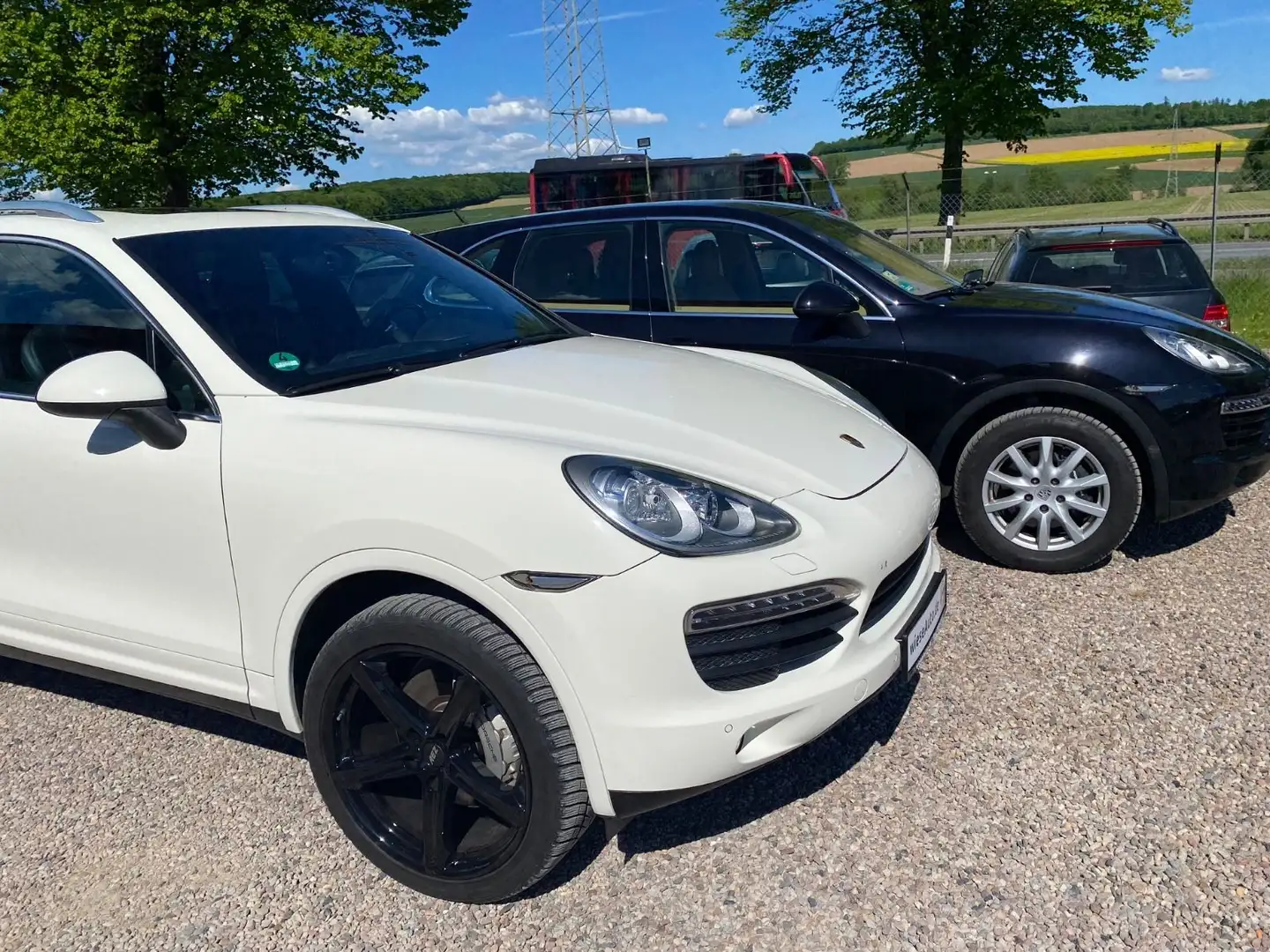 Porsche Cayenne S BOSE+Glasdach+AHK+Aktivsitz Bianco - 1