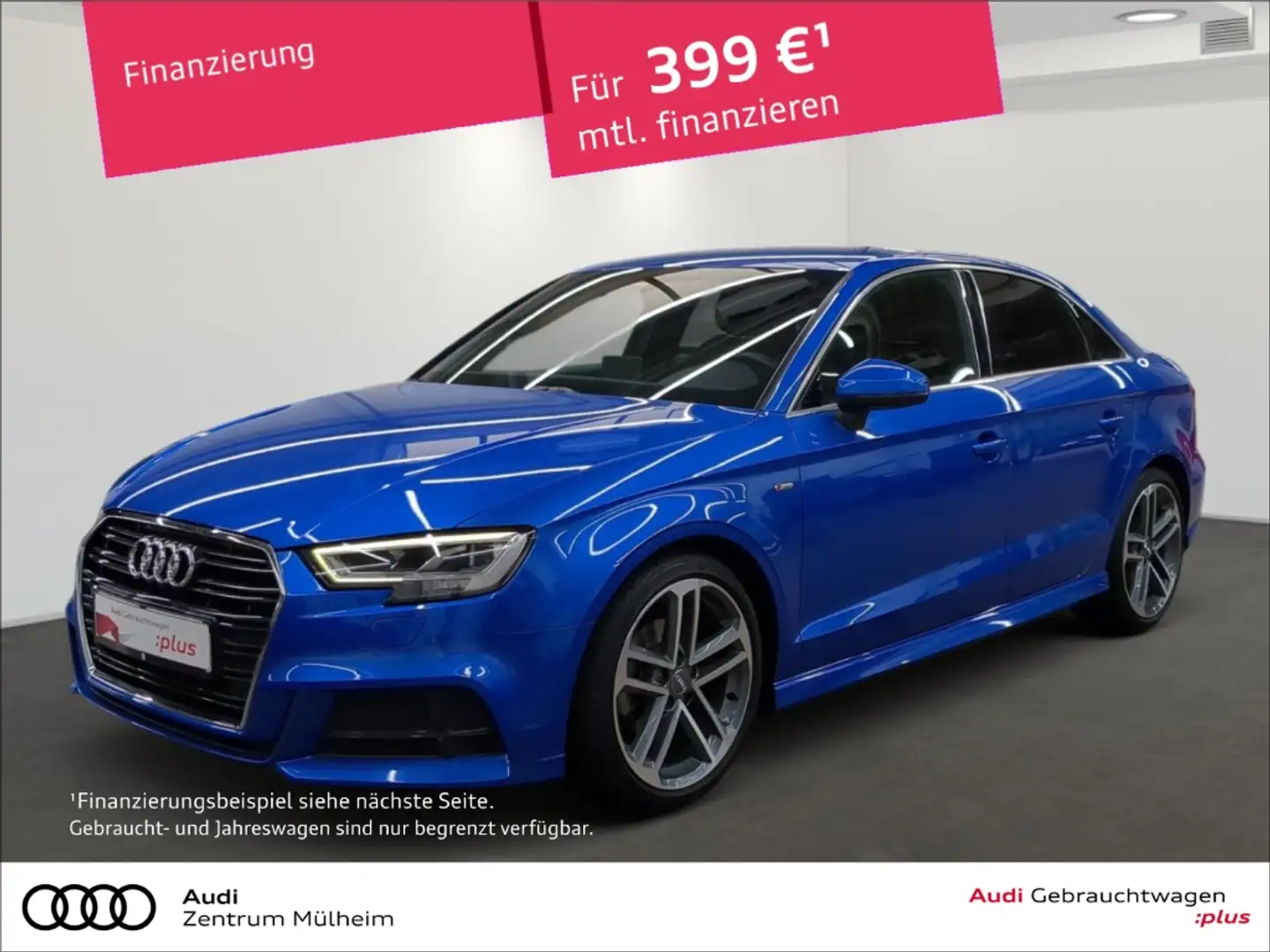 Audi A3 Limousine 35 TFSI S-Line Navi LED Sitzheizung Plus Blau - 1