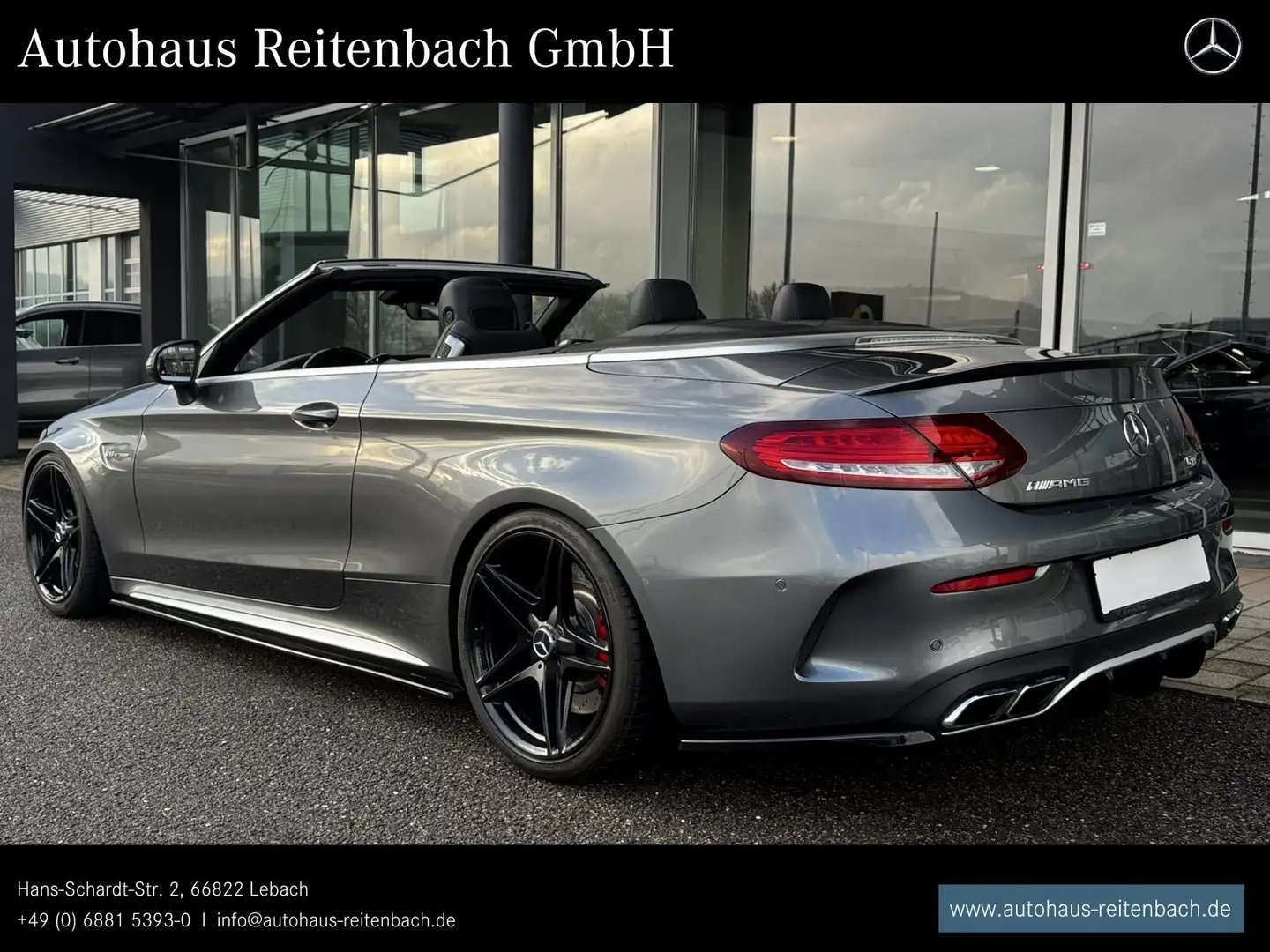 Mercedes-Benz C 63 AMG C63S CABRIOLET BURMEST+DISTR KAMERA+TOTWI+SPURHA Grau - 2