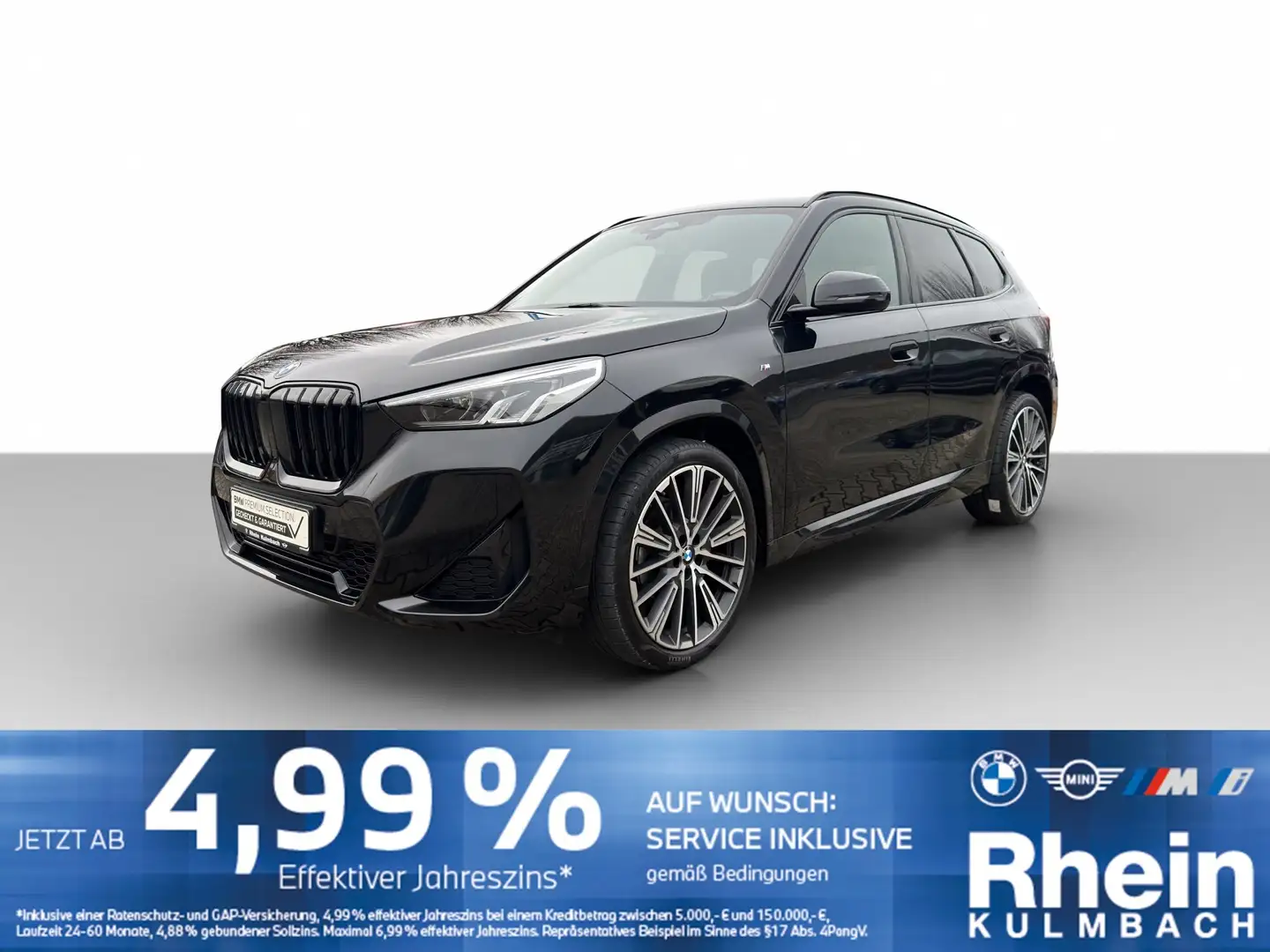 BMW X1 sDrive18d M Sportpaket Navi LED Rfk ParkAss Schwarz - 1