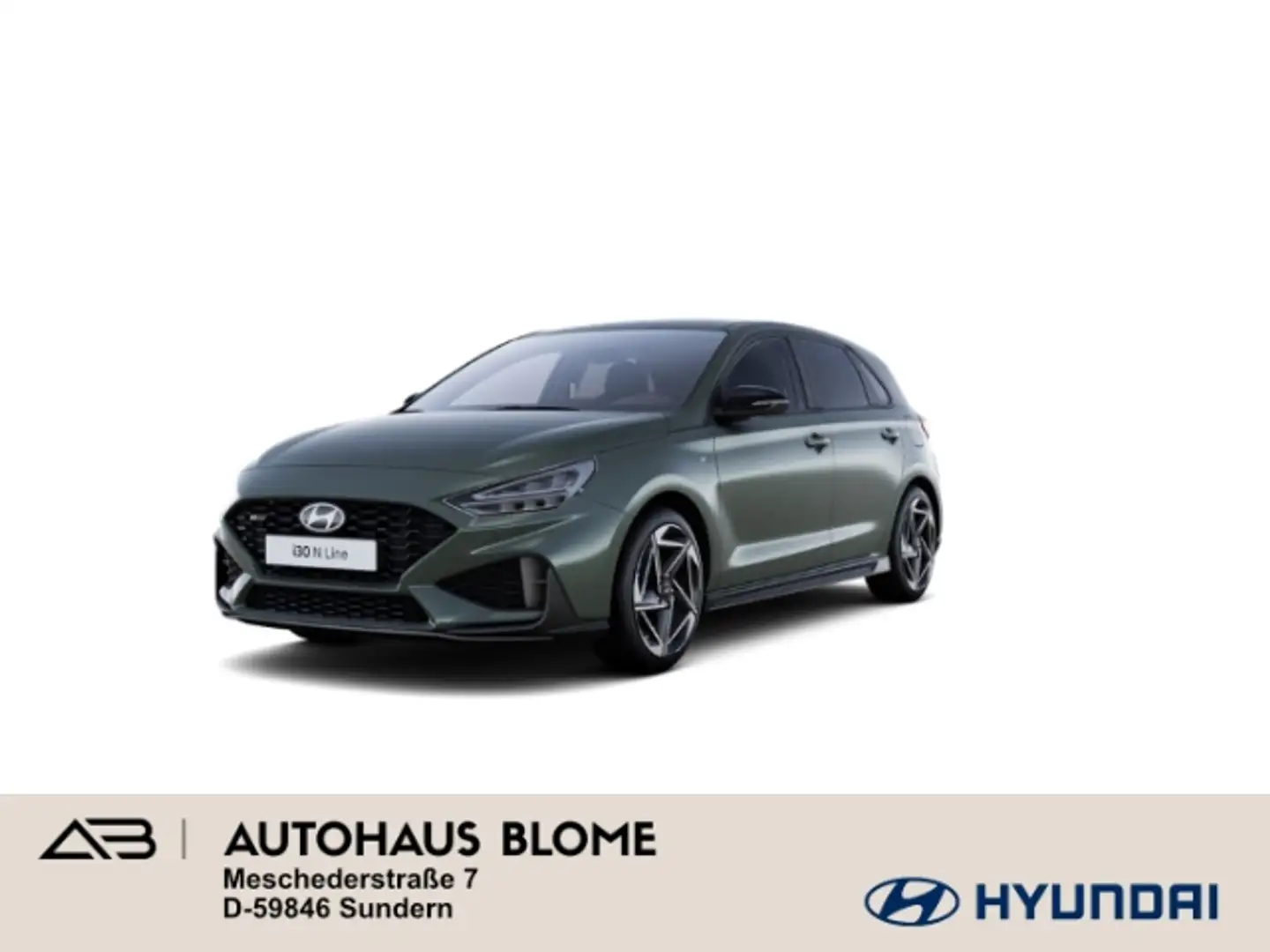 Hyundai i30 1.5 T-GDI 7-DCT N LINE, Navi, Voll-LED, Kamera, PD Grün - 1